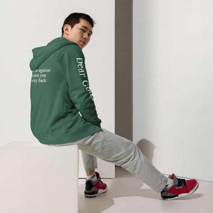 Unisex fleece zip up hoodie